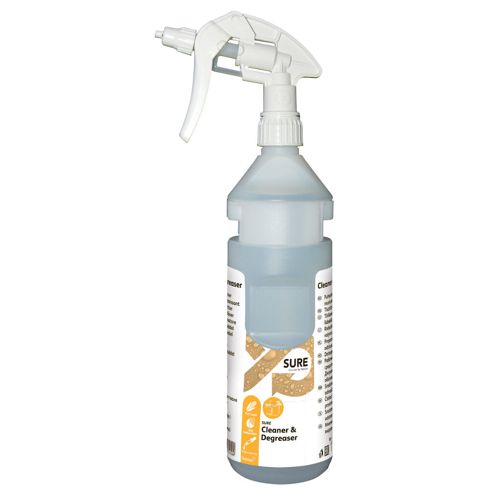SURE Cleaner & Degreaser Empty Bottlekit - 750ml 6x1Buc. - Detergent & Degresant